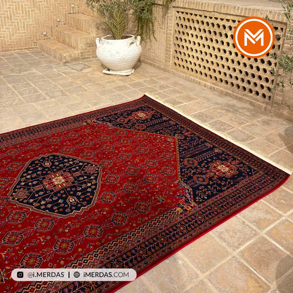 فرش گبه کد 1002 قشقایی زمینه روناسی